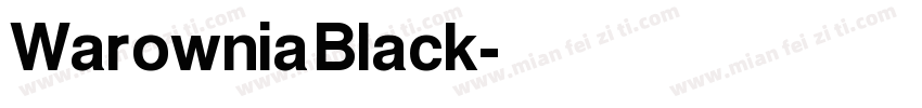 Warownia Black字体转换